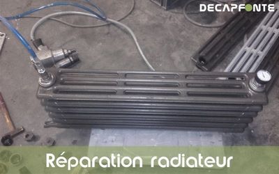 La réparation de radiateur en fonte 